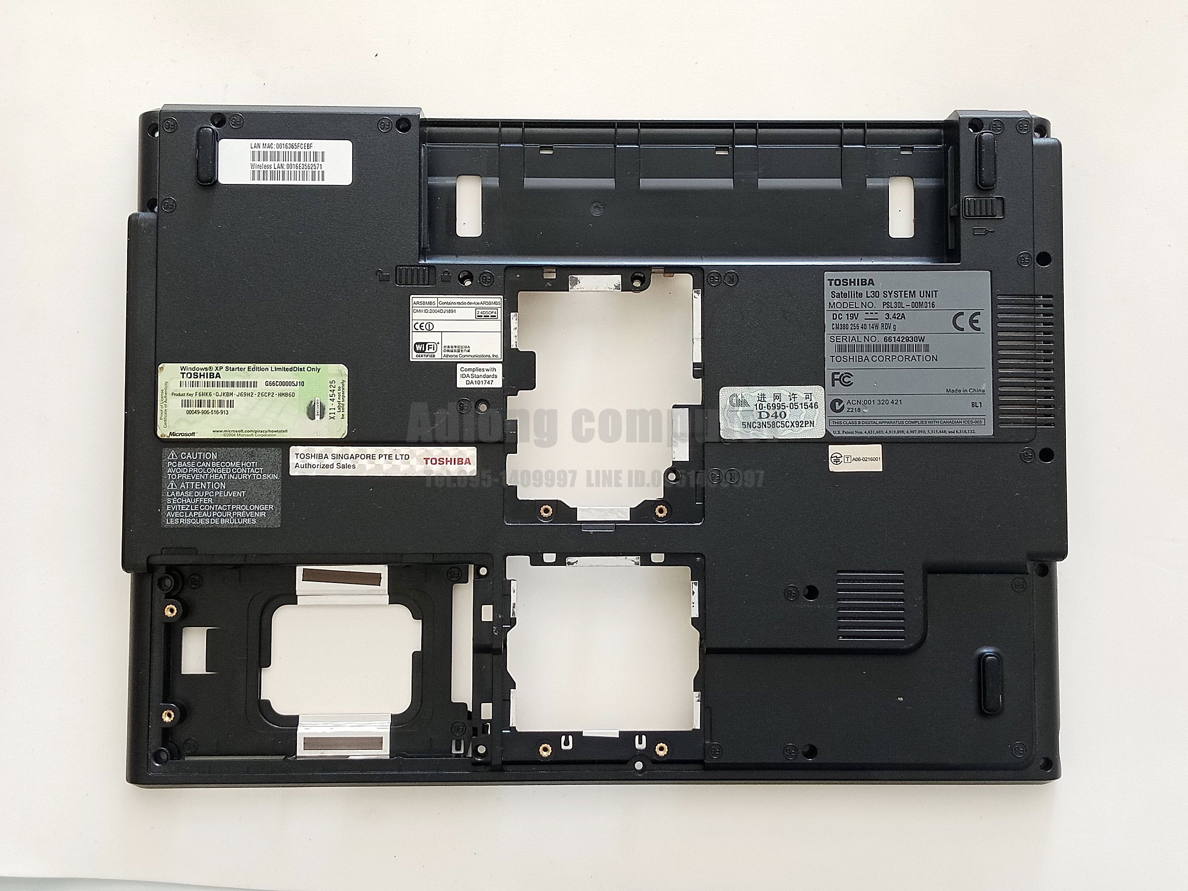 บอดี้ล่างโน๊ตบุ๊ค Toshiba sattallite L30