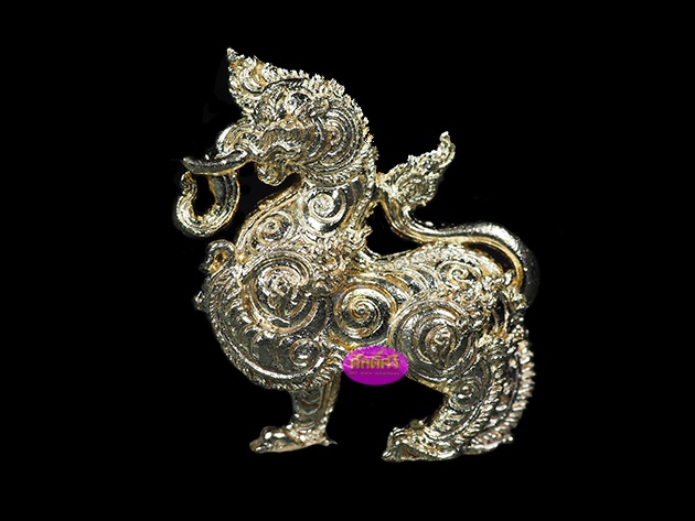 พญาคชสีห์ รุ่นเศรษฐีจ้าวขุมทรัพย์ หลวงปู่แสน วัดบ้านหนองจิก จ.ศรีสะเกษ เนื้อทองสัมฤทธิ์(ชนวนบูชาครู)