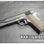 ปืนอัดลม ระบบแก๊สโบลว์แบล็ค รุ่น 1911A1 สีดำ+เงิน ระบบแก๊สทั่วไป Golden Eagle (3307)