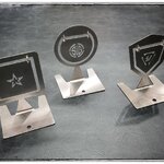 เป้าซ้อมยิง สแตนเลส แบบมีห่วง 1 ชุด 3ชิ้น