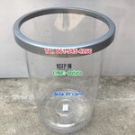 ถังขยะพลาสติก ใส ทรงกลม 45 ลิตร