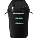 ถังขยะทรงกลม ฝาแกว่ง 72 ลิตร