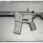 ปืนอัดลม ไฟฟ้า Taran Tactical Innovations TR1 จาก E&C รุ่น 854S KeyMod จากหนังดัง John Wick (Gen2)