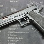 มือ 2 ปืนสั้นแก๊สโบลว์แบล็ค รุ่น Hicapa5.1 Combat Master DB794 จาก Double Bell รายละเอียดด้านล่าง