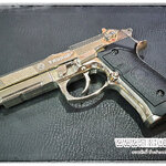 ปืนสั้นระบบแก๊สโบลว์แบล็ค รุ่น M92 (M9A1)สีเงิน เทารัส DB736SV จาก Double Bell