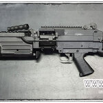 ปืนกลไฟฟ้า (หนัก) M249 PARA บอดี้พลาสติก ท้ายเหล็ก (ลดภาระให้ผู้ถือ) แต่ยังคงเหมือนจริงอยู่ดีครับ
