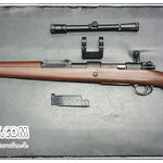 ปืน KAR98 ระบบสปริง เหล็กจริง ไม้เทียม SW-022A (ไม่คัดปลอก)