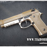 ปืนสั้นระบบแก๊สโบลว์แบล็ค รุ่น M92A3 สีทราย าก SRC SR-92A3