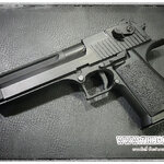 ปืนสั้นระบบแก๊สโบลว์แบล็ค รุ่น Desert Eagle สีดำ (DB779S) จาก Double Bell สไลด์พลาสติก