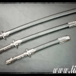 ดาบชุด3เล่ม อวกาศ สำหรับแต่งคอสเพลย์หรือตั้งโชว์ครับ ใบเหล็กไม่คม