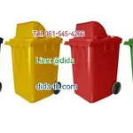 ถังขยะแยกประเภท ขนาด 190 ลิตร ล้อเข็น ฝา 1 ช่อง