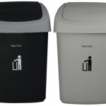 ถังขยะทรงเหลี่ยม ฝาสวิง 50 ลิตร