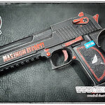 Dead Pool ปืนสั้นระบบแก๊สโบลว์แบล็ค รุ่น Desert Eagle จาก Cyber Gun สีดำ ระบบแก๊สทั่วไป