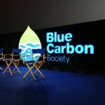 อักษรไฟออกหน้า Blue Carbon Society ติดตั้งพารากอน