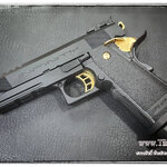 Hicapa 5.1 Gold Match E&C สีดำ (EC2104) ปืนสั้นระบบแก๊สโบลว์แบล็ค