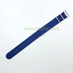 สายนาฬิกา ผ้านาโต้ สีน้ำเงิน