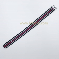 สายนาฬิกา ผ้านาโต้ สีดำ เทา น้ำเงิน แดง