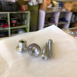 บูชตะกร้า wave125i ปลาวาฬ ใหม่/เก่า บูชตะกร้าหน้า งานเลส พร้อมน้อต งานจี้ลายสวยๆ น็อตยึดตะกร้า พร้อมใช้งาน 1ชุด 2ตัว บูชตระกร้า