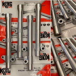 กระบอกโช้คหน้างานกลึงพร้อมแกน สำหรับ Wave125เก่า,เวฟ100s ตรงรุ่น