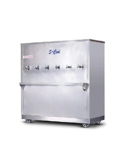 ตู้น้ำเย็นสแตนเลส 6 ก๊อก (ต่อท่อ)