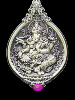 พระพิฆเนศ รุ่นสุขสบาย เนื้อทองทิพย์รมซาติน หลวงปู่ยูร วัดหนองป่าหมาก จ.สระแก้ว