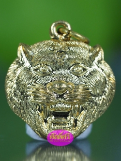 เหรียญหน้าเสืออาคม ชนะคน ชนะจน ทองเหลืองชุบ หลวงพ่อโปร่ง วัดถ้ำพรุตะเคียน จ.ชุมพร