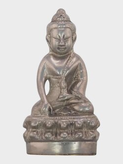 พระกริ่งสิงหบุราจารย์ หลวงพ่อจรัญ วัดอัมพวัน จ.สิงห์บุรี เนื้อชินเงิน รุ่นเจริญพร ปี 2554