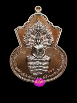 เหรียญพุทธบุญบารมี หลวงปู่บุญ วัดบ้านหมากมี่ จ.อุบลราชธานี เนื้อทองแดงมันปู