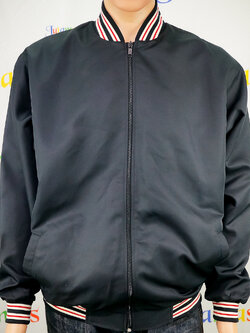 College Jacket 11 เสื้อแจ็คเก็ตสีดำสไตล์วัยรุ่น