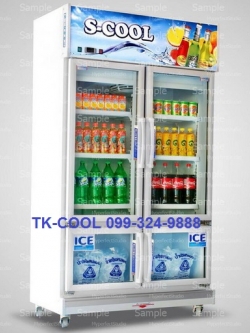 ตู้แช่เย็นกระจก 4 ประตู ยี่ห้อ S-cool รุ่น SLC124(Jumbo)