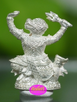 หนุมานลูกพระพาย เนื้อเงิน ปี 2558 หลวงพ่อโปร่ง วัดถ้ำพรุตะเคียน จ.ชุมพร