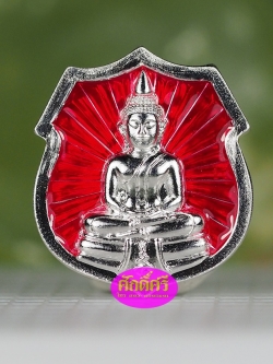 เหรียญอาร์มเล็ก เนื้อเงินลงยาสีแดง รุ่นประวัติศาสตร์ตำรวจ(แยกจากชุดนำฤกษ์)