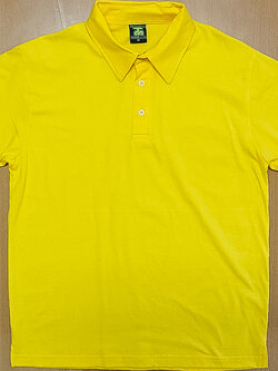 Polo Shirt Cotton 100% สีเหลือง ผู้ชาย
