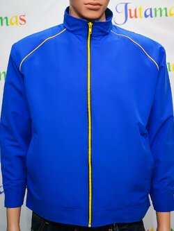 Casual Jacket เสื้อแจ็คเก็ตลำลองสีน้ำเงินสไตล์สปอร์ต