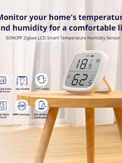 SNZB-02D Temperature and humidity monitoring