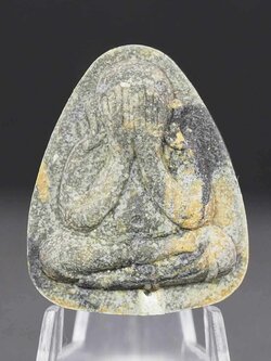 พระปิดตาพิมพ์ปลดหนี้หลวงปู่โต๊ะ เนื้อเนื้อก้นครกรวมมวลสารฝังตะกรุดเงินแท้ 1 ดอก หลังยันต์นะ รุ่นสร้างโบสถ์วัดบ้านอ้อ