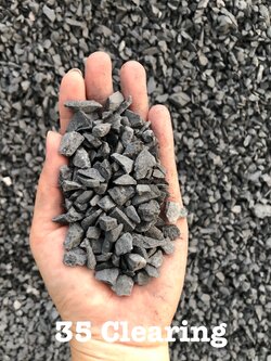 หินเกล็ด 3/8 สีดำ