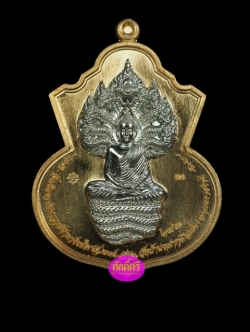 เหรียญพุทธบุญบารมี หลวงปู่บุญ วัดบ้านหมากมี่ จ.อุบลราชธานี เนื้อสัตตะหน้ากากเงินยวง