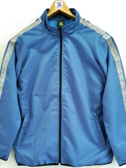 Reflex Sport Jacket 6408 เสื้อแจ็คเก็ตสีฟ้าติดเทปสะท้อนแสงสไตล์สปอร์ต