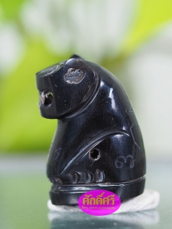 พยัคฆ์พันล้าน เนื้อเขาควาย อุดสีผึ้ง ตะกรุดเงิน พระมหาต่อ วัดพระนารายณ์มหาราชวรวิหาร จ.นครราชสีมา