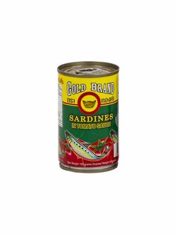 Caned fish Sardines size 155 g - Gold brand