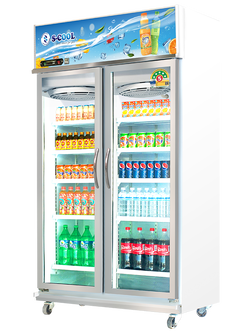 ตู้แช่มินิมาร์ท 2 ประตู ยี่ห้อ S-Cool รุ่น SL-122C-V1 ( 37 คิว)