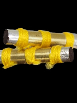 ตะกรุดมหาโภคทรัพย์เงินไหลมา-สีเหลือง(1.2 นิ้ว) หลวงพ่อเงิน วัดบ้านอ้อ จ.นครรราชสีมา