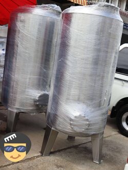 ถังกรองสแตนเลส24นิ้วสูง150หนา2มม