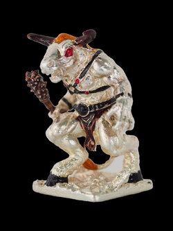 มหิงสา-พยนต์ รุ่นพิทักษ์รักษา เนื้อโลหะกะไหล่เงินลงยา ฝังพลอย หลวงพ่อเงิน วัดบ้านอ้อ อ.โนนไทย จ.นครราชสีมา