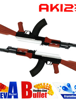 ปืนของเล่น ปืนอัดลม ทรงAK สีดำน้ำตาล ขนาดยาว 73cm