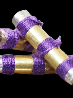 ตะกรุดมหาโภคทรัพย์เงินไหลมา-สีม่วง (1.2 นิ้ว) หลวงพ่อเงิน วัดบ้านอ้อ จ.นครรราชสีมา