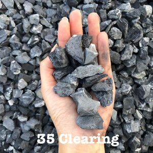 หิน 3/4 สีดำ