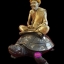พญาเต่าเรือนรุ่นอายุยืนเฮงรับทรัพย์ ขนาดบูชาองค์ทอง 5 นิ้ว หลวงปู่แสน วัดบ้านหนองจิก จ.ศรีสะเกษ