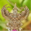 พญาครุฑ รุ่นเศรษฐีเงินไหลมา เนื้อมหาชนวนทองบ้านเชียง(พิมพ์ใหญ่ 4 ซม.)